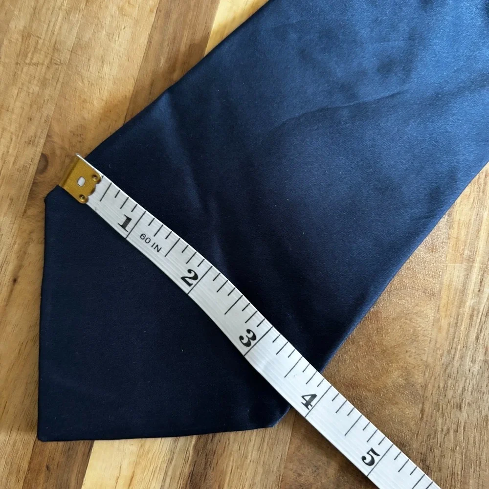 Zylos George Machado Men's Necktie Plain Solid Blue 100% Imported Silk W4